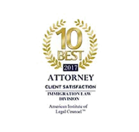 10 Best 2017 Attorney Client Satisfaction | Immigration Law Division